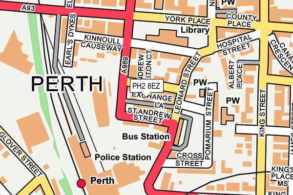 PH2 8EZ map - OS OpenMap – Local (Ordnance Survey)