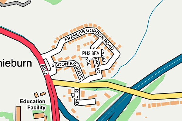 PH2 8FA map - OS OpenMap – Local (Ordnance Survey)