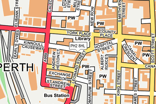 PH2 8HL map - OS OpenMap – Local (Ordnance Survey)