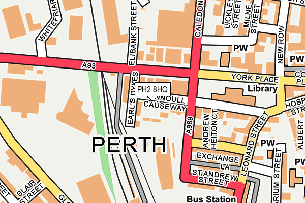 PH2 8HQ map - OS OpenMap – Local (Ordnance Survey)