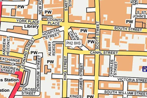 PH2 8HS map - OS OpenMap – Local (Ordnance Survey)