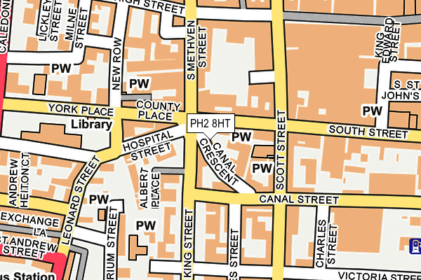 PH2 8HT map - OS OpenMap – Local (Ordnance Survey)