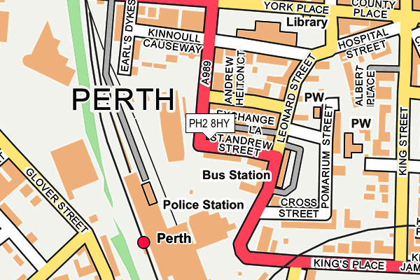 PH2 8HY map - OS OpenMap – Local (Ordnance Survey)