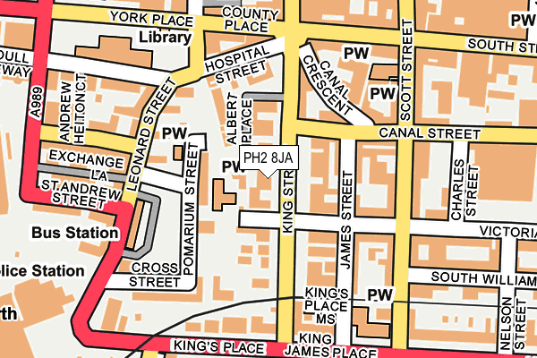 PH2 8JA map - OS OpenMap – Local (Ordnance Survey)