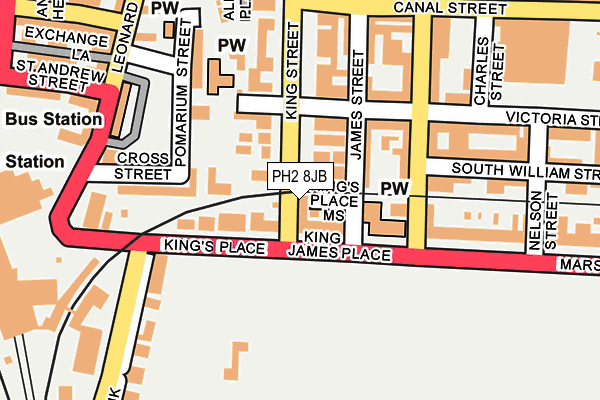 PH2 8JB map - OS OpenMap – Local (Ordnance Survey)