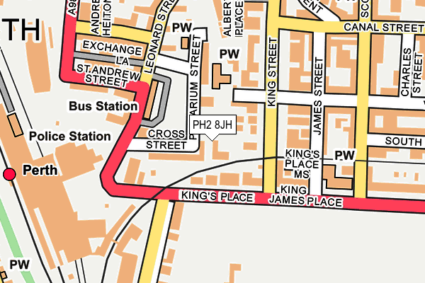 PH2 8JH map - OS OpenMap – Local (Ordnance Survey)