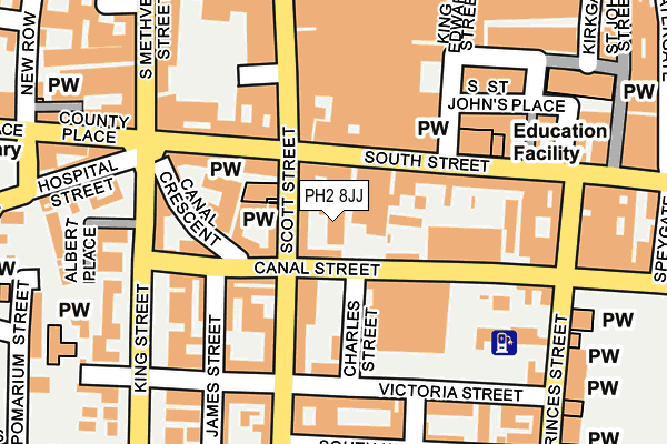 PH2 8JJ map - OS OpenMap – Local (Ordnance Survey)