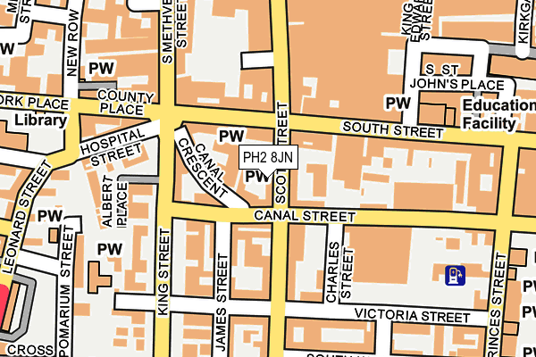 PH2 8JN map - OS OpenMap – Local (Ordnance Survey)