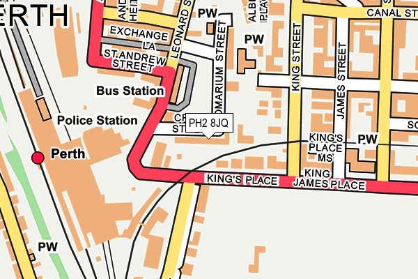 PH2 8JQ map - OS OpenMap – Local (Ordnance Survey)