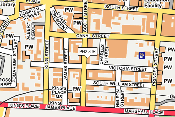 PH2 8JR map - OS OpenMap – Local (Ordnance Survey)