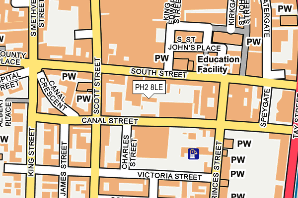 PH2 8LE map - OS OpenMap – Local (Ordnance Survey)