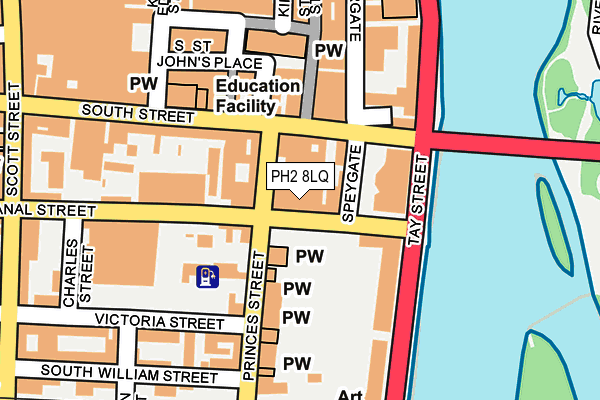 PH2 8LQ map - OS OpenMap – Local (Ordnance Survey)