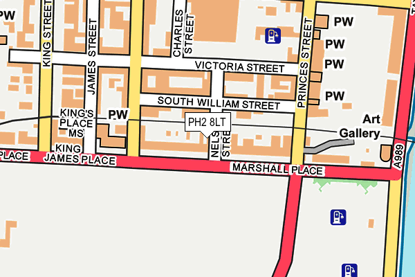 PH2 8LT map - OS OpenMap – Local (Ordnance Survey)