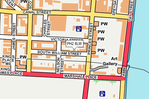 PH2 8LW map - OS OpenMap – Local (Ordnance Survey)