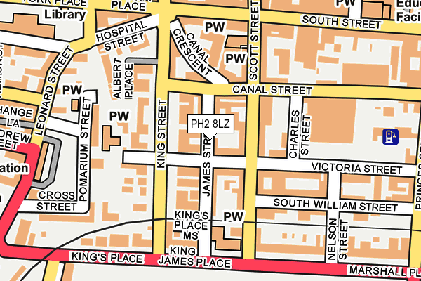 PH2 8LZ map - OS OpenMap – Local (Ordnance Survey)