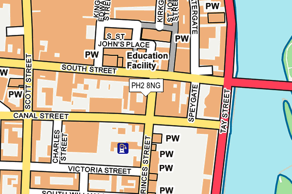 PH2 8NG map - OS OpenMap – Local (Ordnance Survey)