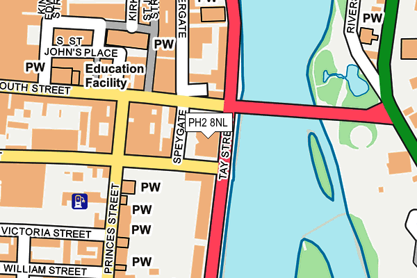 PH2 8NL map - OS OpenMap – Local (Ordnance Survey)