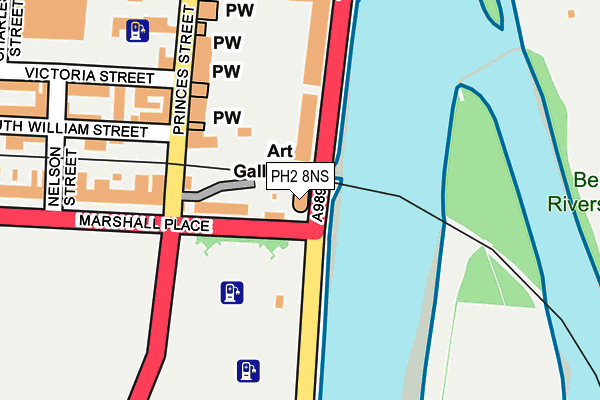 PH2 8NS map - OS OpenMap – Local (Ordnance Survey)