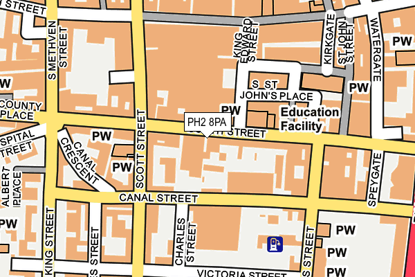 PH2 8PA map - OS OpenMap – Local (Ordnance Survey)