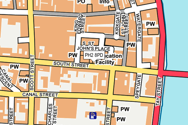 PH2 8PD map - OS OpenMap – Local (Ordnance Survey)