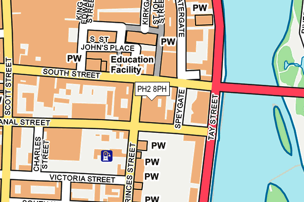 PH2 8PH map - OS OpenMap – Local (Ordnance Survey)