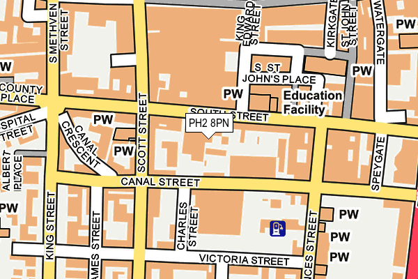 PH2 8PN map - OS OpenMap – Local (Ordnance Survey)
