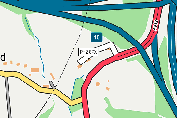 PH2 8PX map - OS OpenMap – Local (Ordnance Survey)