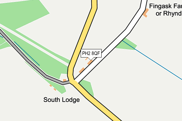 PH2 8QF map - OS OpenMap – Local (Ordnance Survey)