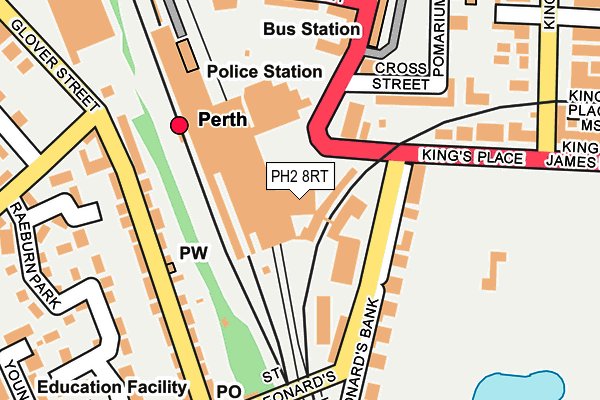 PH2 8RT map - OS OpenMap – Local (Ordnance Survey)