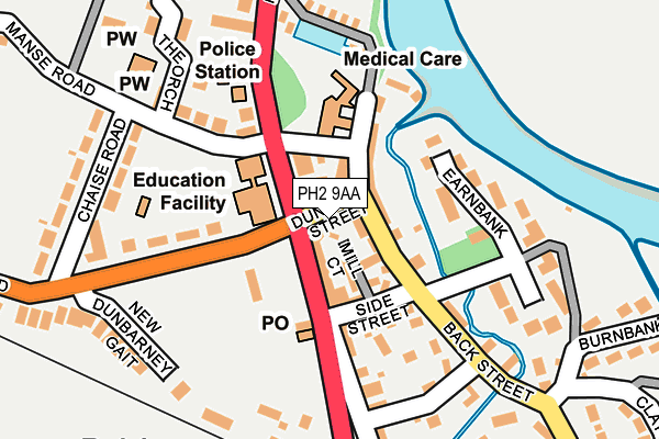 PH2 9AA map - OS OpenMap – Local (Ordnance Survey)