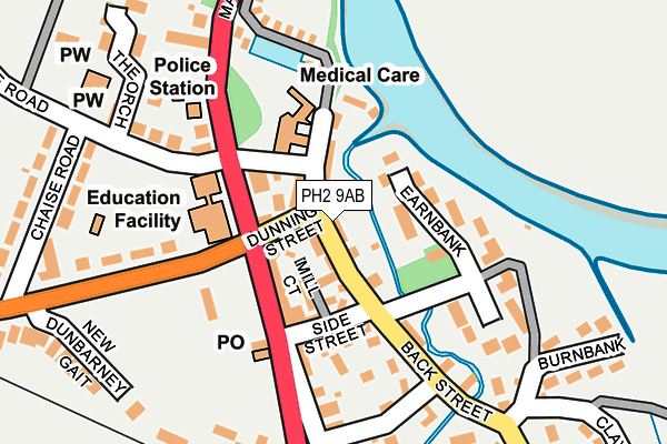 PH2 9AB map - OS OpenMap – Local (Ordnance Survey)