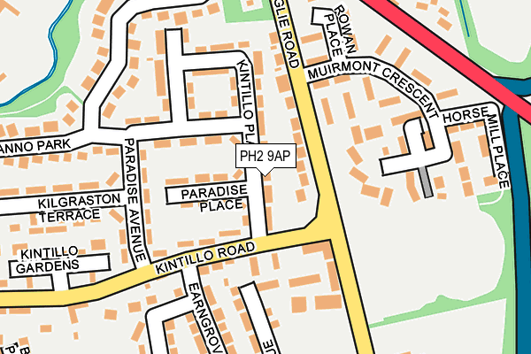 PH2 9AP map - OS OpenMap – Local (Ordnance Survey)