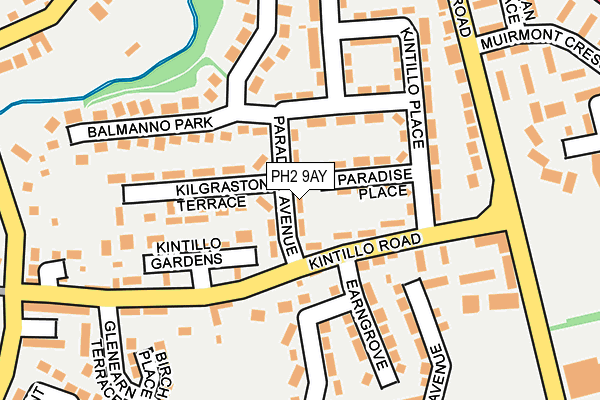 PH2 9AY map - OS OpenMap – Local (Ordnance Survey)