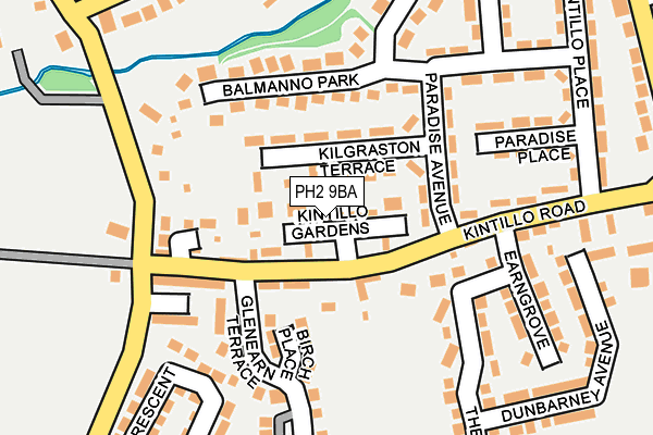 PH2 9BA map - OS OpenMap – Local (Ordnance Survey)