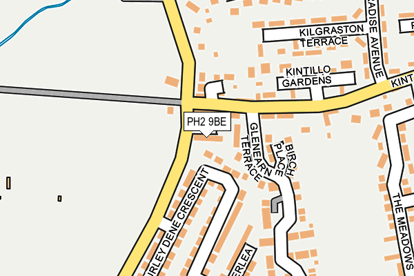PH2 9BE map - OS OpenMap – Local (Ordnance Survey)