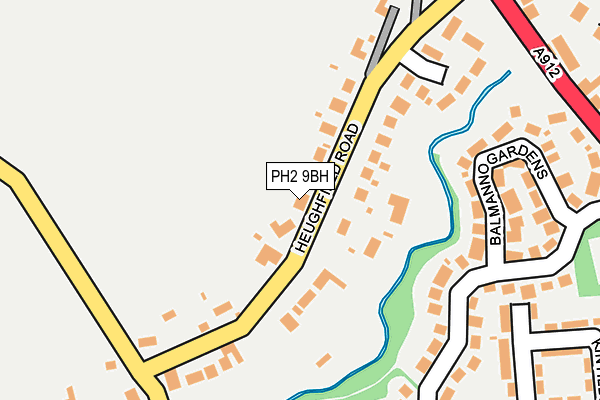 PH2 9BH map - OS OpenMap – Local (Ordnance Survey)