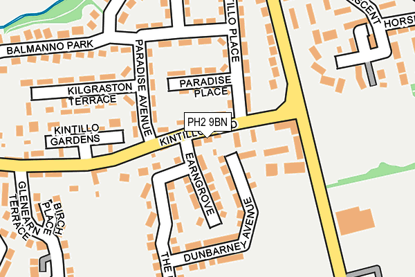 PH2 9BN map - OS OpenMap – Local (Ordnance Survey)