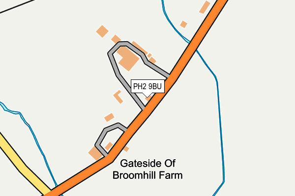 PH2 9BU map - OS OpenMap – Local (Ordnance Survey)