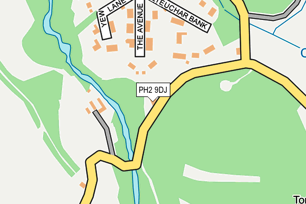 PH2 9DJ map - OS OpenMap – Local (Ordnance Survey)