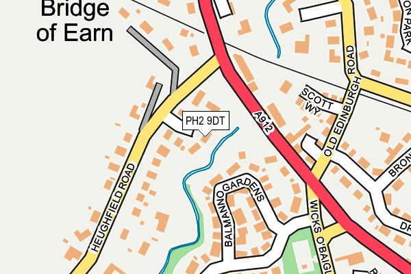 PH2 9DT map - OS OpenMap – Local (Ordnance Survey)