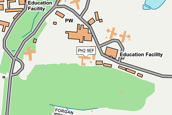 PH2 9EF map - OS OpenMap – Local (Ordnance Survey)