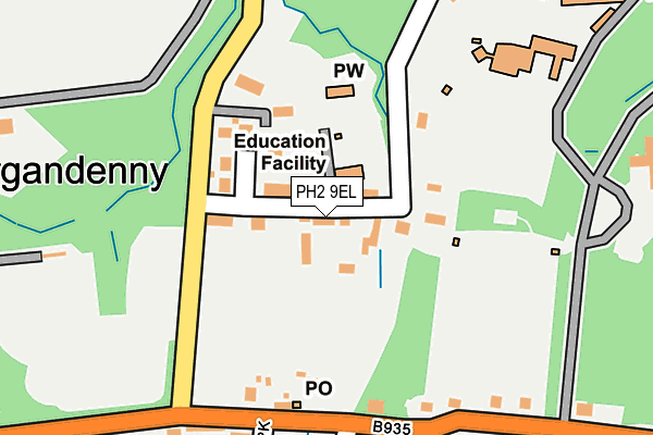 PH2 9EL map - OS OpenMap – Local (Ordnance Survey)