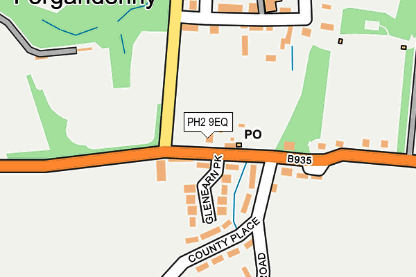 PH2 9EQ map - OS OpenMap – Local (Ordnance Survey)