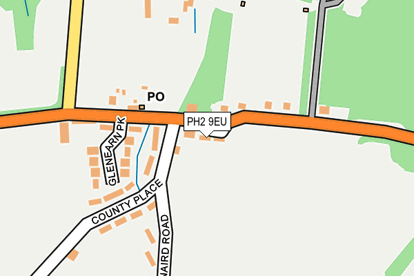 PH2 9EU map - OS OpenMap – Local (Ordnance Survey)