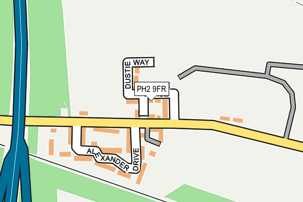 PH2 9FR map - OS OpenMap – Local (Ordnance Survey)