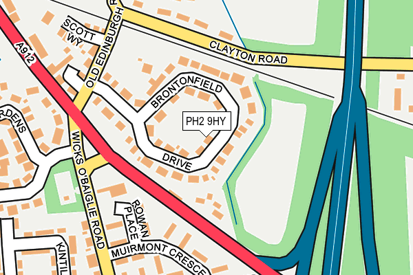 PH2 9HY map - OS OpenMap – Local (Ordnance Survey)