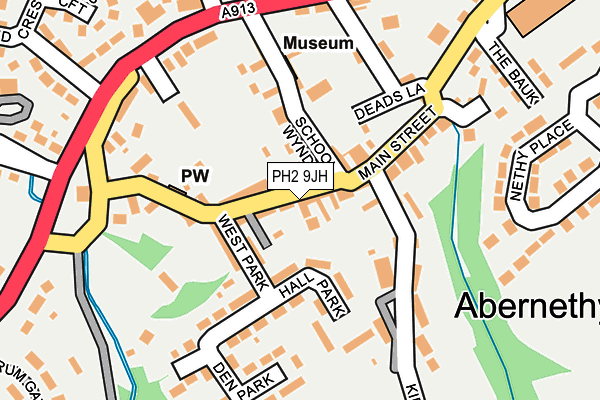 PH2 9JH map - OS OpenMap – Local (Ordnance Survey)
