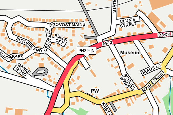 PH2 9JN map - OS OpenMap – Local (Ordnance Survey)