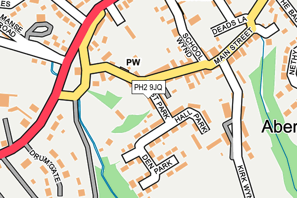 PH2 9JQ map - OS OpenMap – Local (Ordnance Survey)