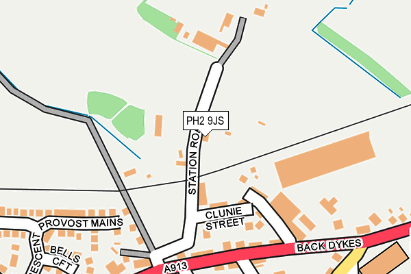 PH2 9JS map - OS OpenMap – Local (Ordnance Survey)